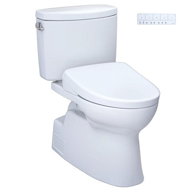 toto vespin ii washlet s7a two piece 1.28 gpf corner view