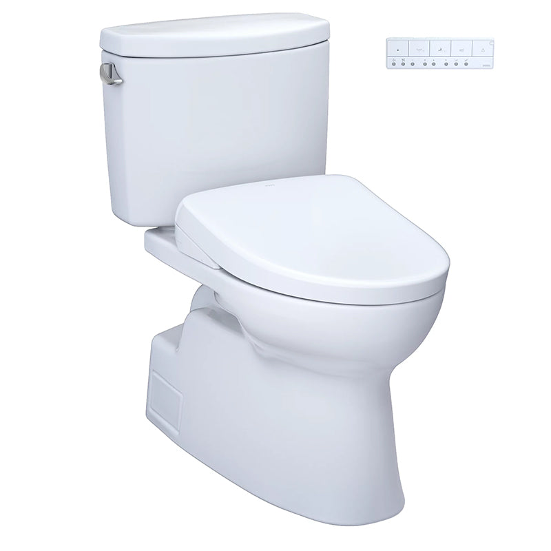 toto vespin ii washlet s7a two piece 1.28 gpf corner view