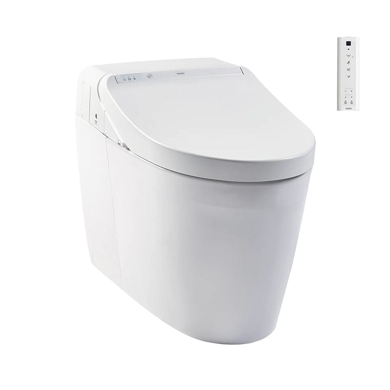 toto washlet g450 bidet toilet corner view with remote