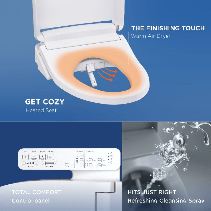 TOTO® WASHLET® KS2 Bidet Toilet Seat Features