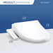 TOTO Washlet S1 Bidet Seat Elongated Dimension