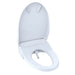 toto washlet s500e bidet toilet seat classic corner view open lid