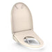 toto washlet s7a bidet toilet seat classic sedona beige corner view open lid