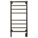 Traditional Model T-2040 8 Bar Hardwired Towel Warmer Brushed Bronze Front View