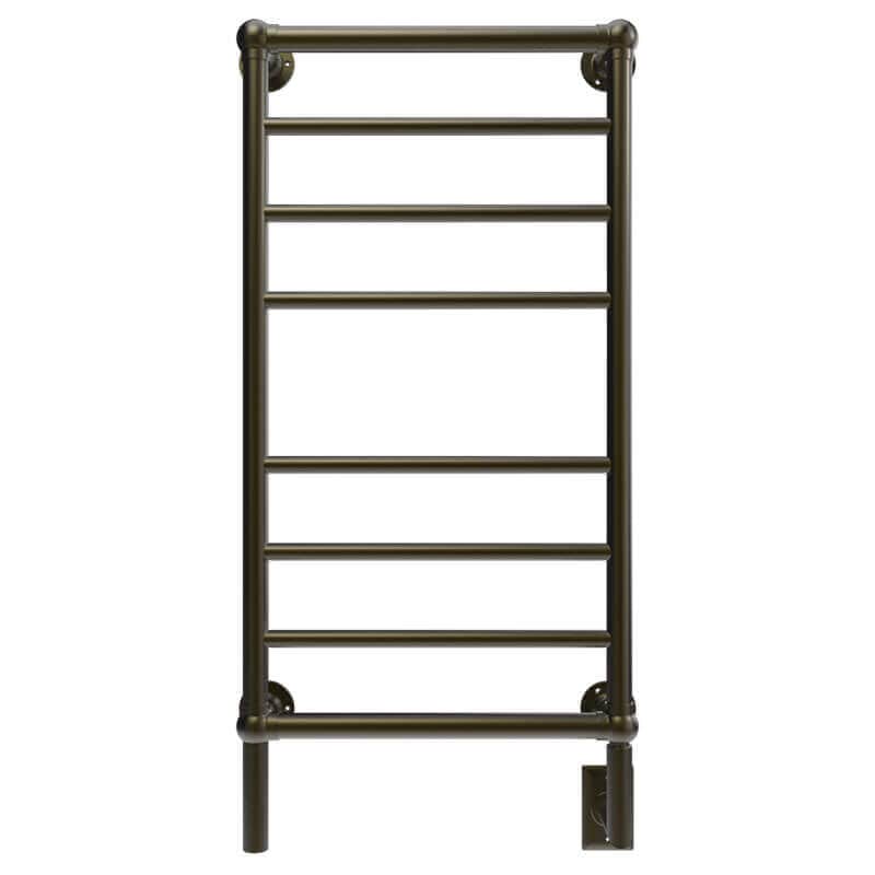 Traditional Model T-2040 8 Bar Hardwired Towel Warmer Brushed Bronze Front View