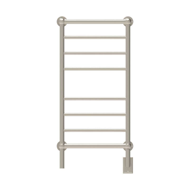 Traditional Model T-2040 8 Bar Hardwired Towel Warmer Brushed Nickel Front View