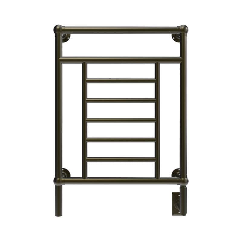 Traditional Model T-2536 8 Bar Hardwired Towel Warmer Brushed Bronze Front View