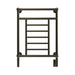 Traditional Model T-2536 8 Bar Hardwired Towel Warmer Brushed Bronze Front View