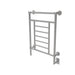 Traditional Model T-2536 8 Bar Hardwired Towel Warmer Brushed Nickel Corner View