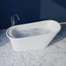 Trone Bella B6630 66 x 30 Freestanding Soaker Tub Metallic Floor-Mounted Faucet
