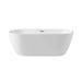 Trone Bryn B6730 67 x 30 Freestanding Soaker Tub Curved Lines