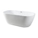 Trone Bryn B6730 67 x 30 Freestanding Soaker Tub Soaking Bathtub Smooth Curved Edges