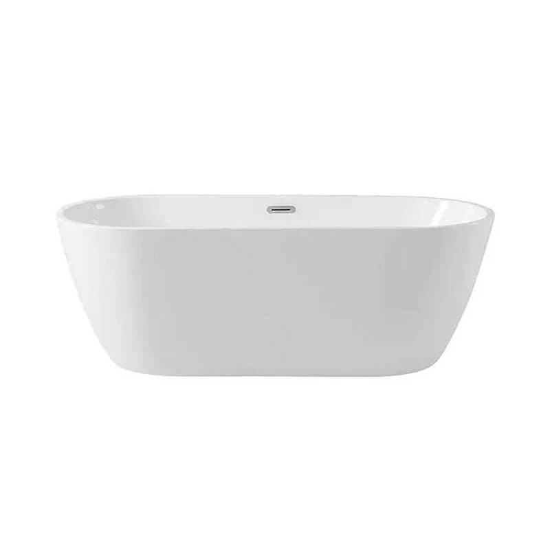 Trone Bryn B6730 67 x 30 inch Freestanding Soaker Tub Minimalist Design