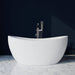 Trone Cloe C5932 59 x 32 inch Freestanding Acrylic Soaker Tub
 Curved Double Back Front View