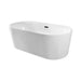 Trone Flora F5930 59 x 30 Freestanding Acrylic Soaker Tub Central Overflow Drain