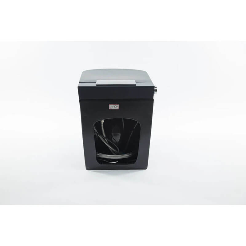 Trone Nobelet STCM1.MB Elongated Matte Black Luxury Toilet with ToeTouch Back View