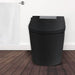 Trone Nobelet STCM1.MB Elongated Matte Black Luxury Toilet with ToeTouch Front View