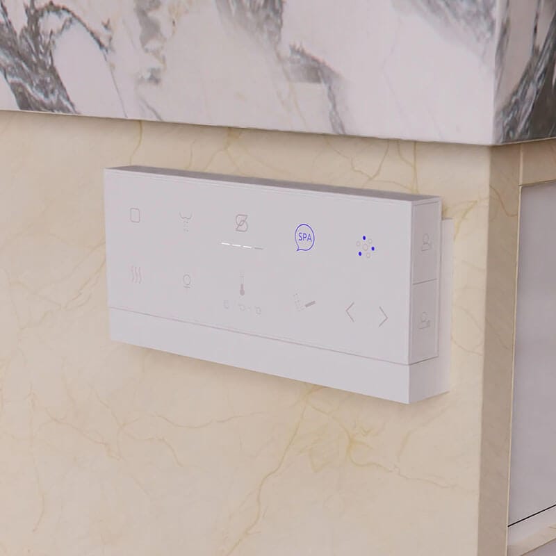 Trone Nobelet STCM1 Smart Bidet Toilet with ToeTouch Marble-Wall Control Panel