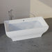 Trone Roshelle R6632 66 x 32 inch Freestanding Acrylic Soaker Tub Modern Curved Design