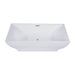 Trone Roshelle R6632 66 x 32 inch Freestanding Acrylic Soaker Tub Wide Rim Subtle Curve