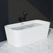 Trone Zion Z6731 67 x 31 Freestanding Acrylic Soaker Tub Rectangular Shape Corner View