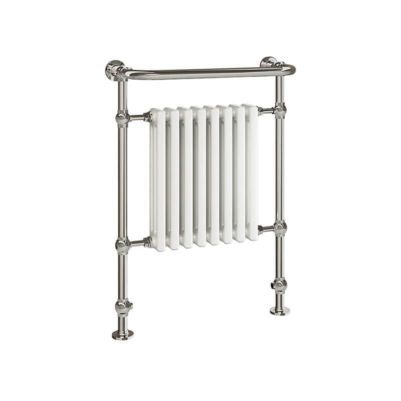 Tuzio Flanders 26.5 X 37 Towel Warmer Polished Nickel Corner View