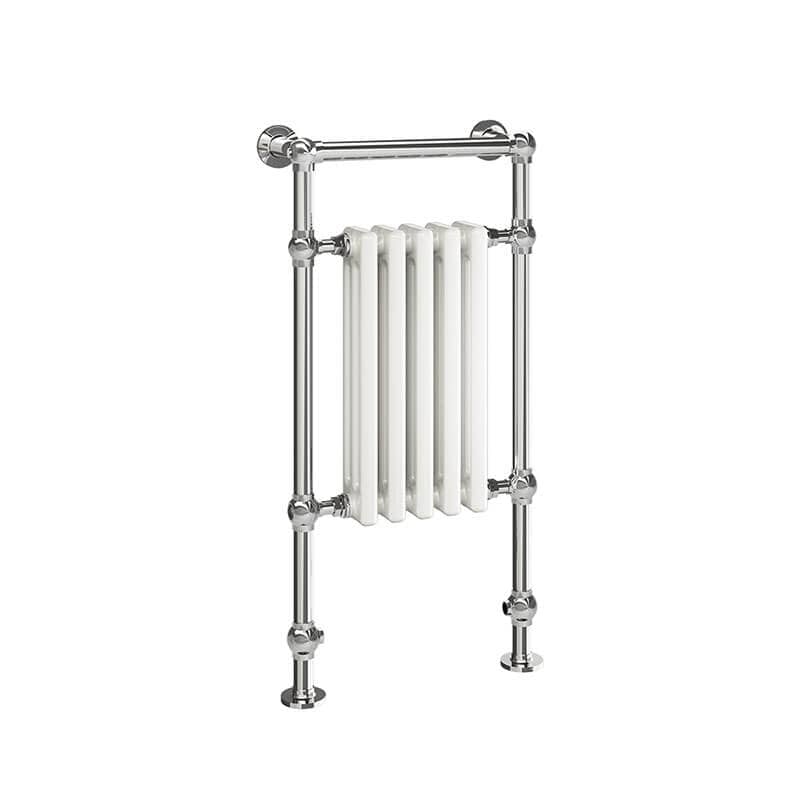 Tuzio Harley 18.5 X 37 Towel Warmer Chrome Corner View