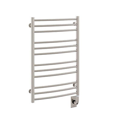 Tuzio Laveno 19.5 X 31 Towel Warmer Brushed Nickel Corner View