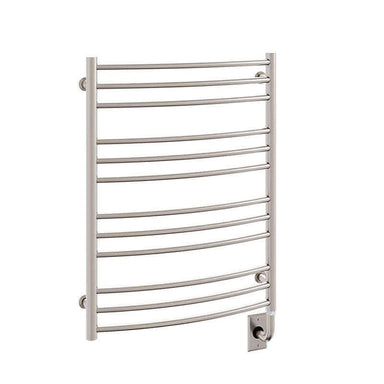 Tuzio Laveno 23.5 X 31 Towel Warmer Polished Nickel Corner View