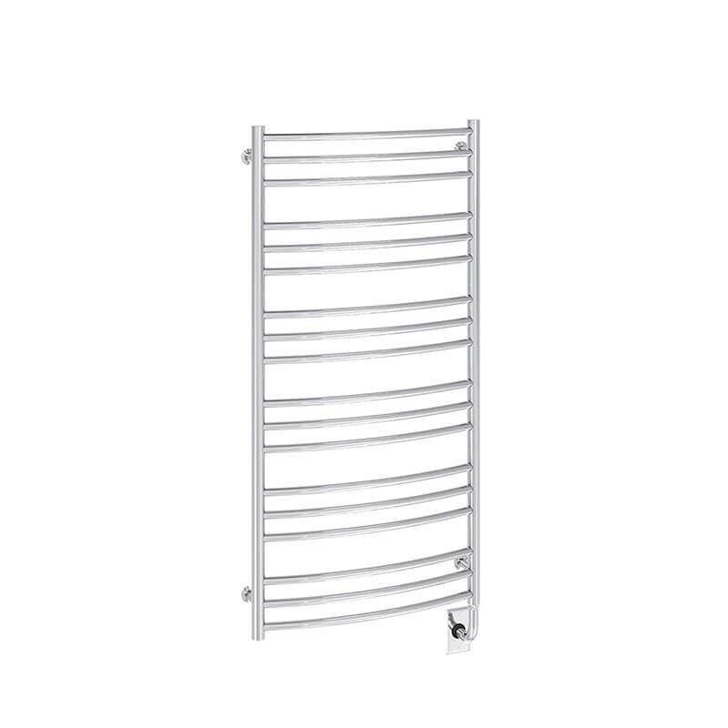 Tuzio Laveno 23.5 x 47.5 Inch Towel Warmer Chrome Corner View