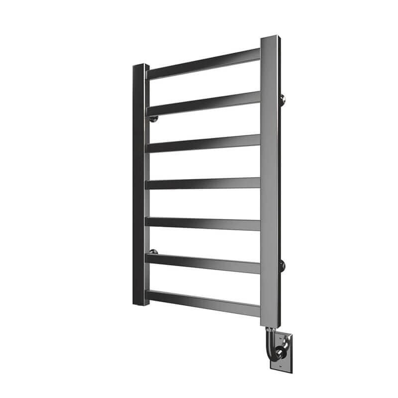 Tuzio Milano 19.5" x 31 inch Towel Warmer Brushed Nickel Corner View