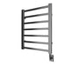 Tuzio Milano 23.5 X 31 Towel Warmer Brushed Nickel Corner View
