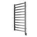 Tuzio Milano 23.5 X 50.5 Inch Towel Warmer Brushed Nickel Corner View
