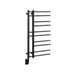 Tuzio Ortona 19.5 Inch X 37 Inch Towel Warmer Matte Black Corner View