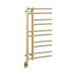 Tuzio Ortona 19.5 X 37 Towel Warmer Pvd Brushed Gold Corner View
