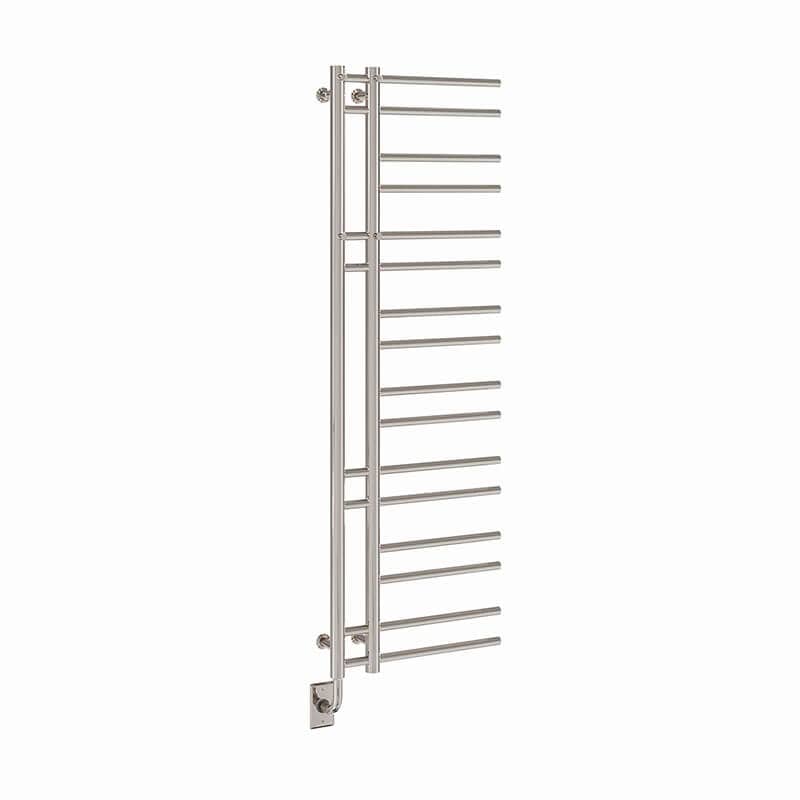 Tuzio Ortona 19.5 X 60.5 Inch Towel Warmer Polished Nickel Corner View