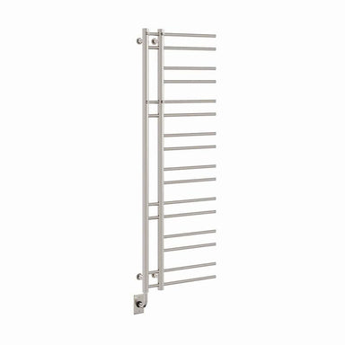 Tuzio Ortona 19.5 X 60.5 Towel Warmer Brushed Nickel Corner View
