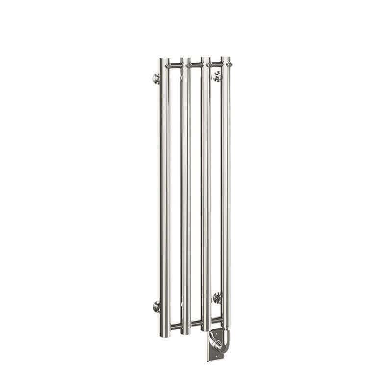 Tuzio Rosendal 10.5 X 37.5 Towel Warmer Chrome Corner View