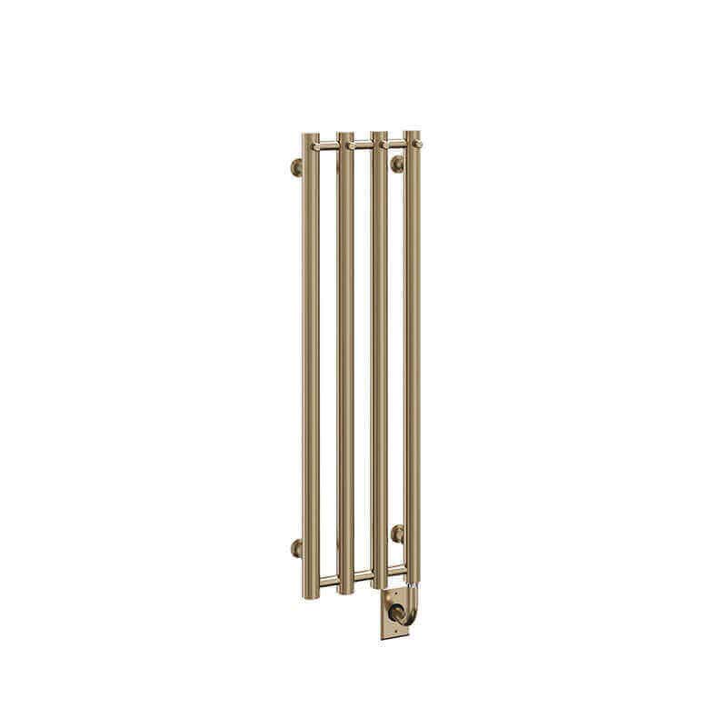 Tuzio Rosendal 10.5 X 37.5 Towel Warmer Pvd Brushed Bronze Corner View