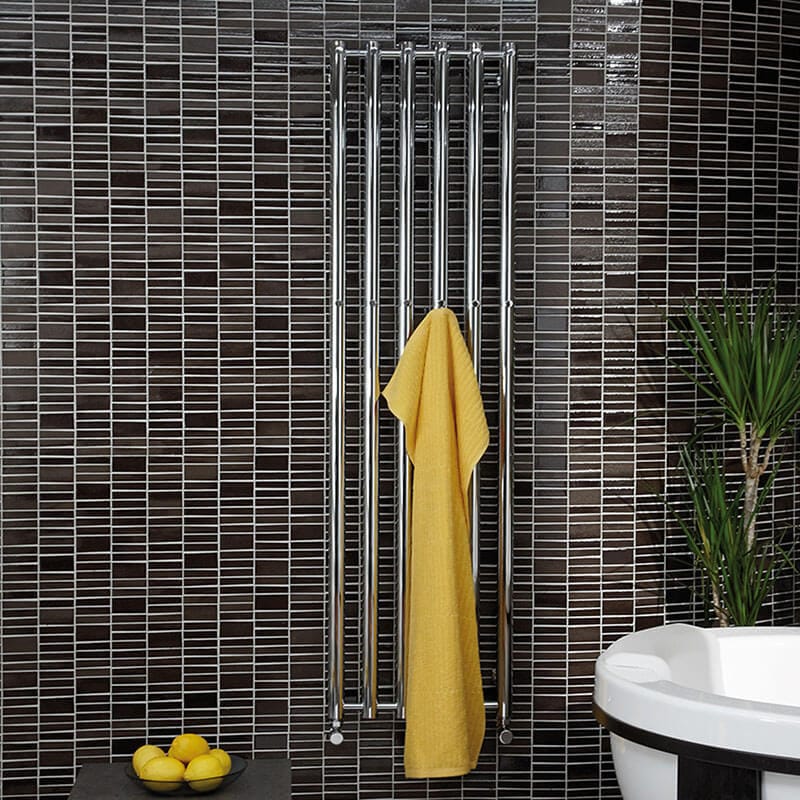 Tuzio Rosendal 10.5 X 59 Inch Towel Warmer Polished Nickel Front View