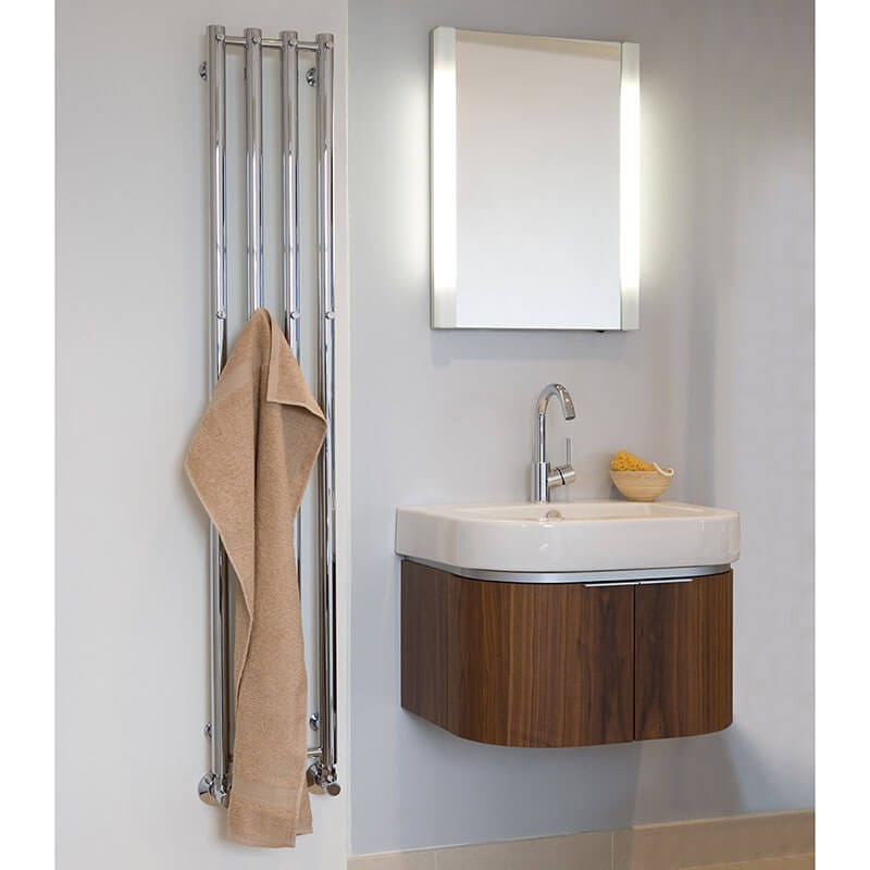 Tuzio Rosendal 10.5 X 59 Towel Warmer Chrome Front View