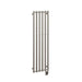 Tuzio Rosendal 16.5 X 59 Towel Warmer Brushed Nickel Corner View