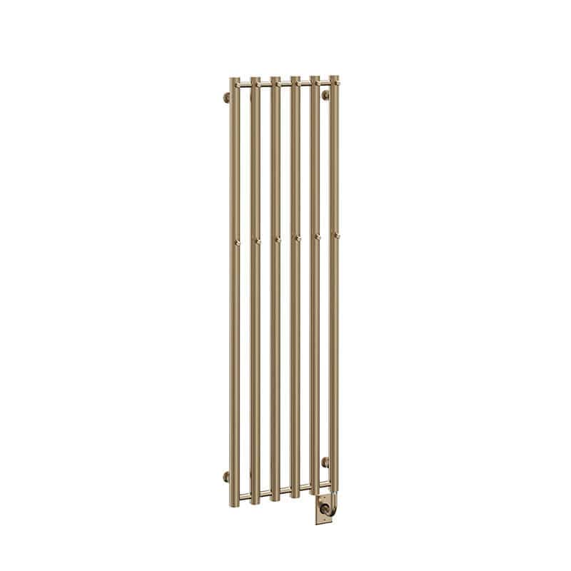 Tuzio Rosendal 16.5 X 59 Towel Warmer Pvd Brushed Bronze Corner View