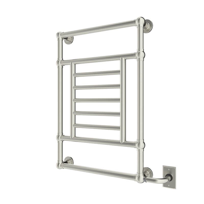 Tuzio Thames 23.5 X 34.5 Wall Mounted Towel Warmer Chrome Corner View