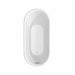 Ursula 59 Inch Freestanding Acrylic Matte White Bathtub With Polished Chrome Trim Top View