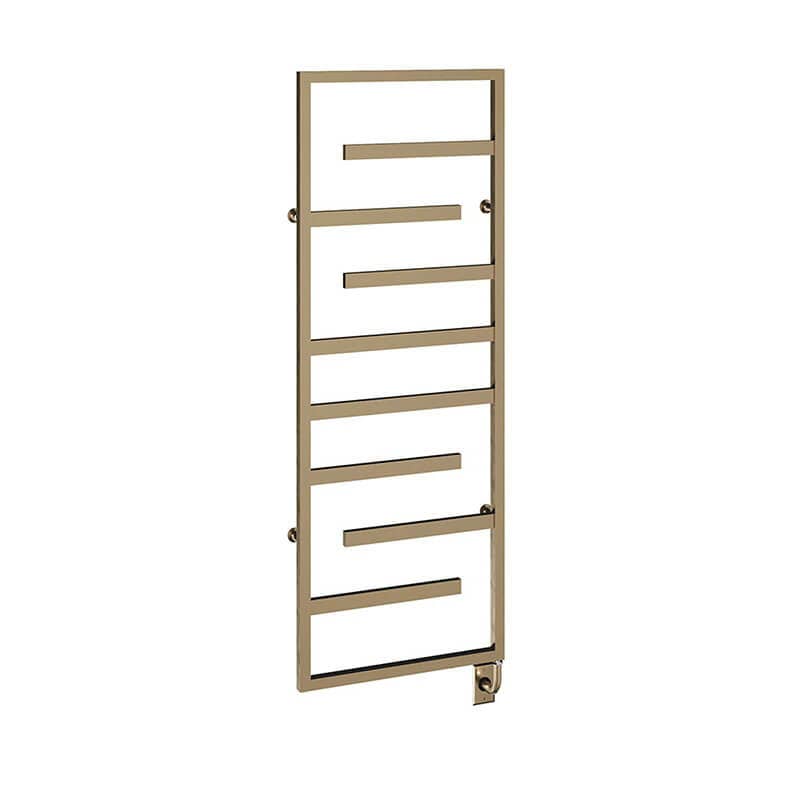 Vasto 23.5" X 64" Towel Warmer Pvd Brushed Bronze Corner View