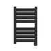 Vega v2337.2 8 Panel Hardwired Towel Warmer Matte Black Front View