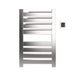 Vega v2337.2 8 Panel Hardwired Towel Warmer Polished Nickel Front View