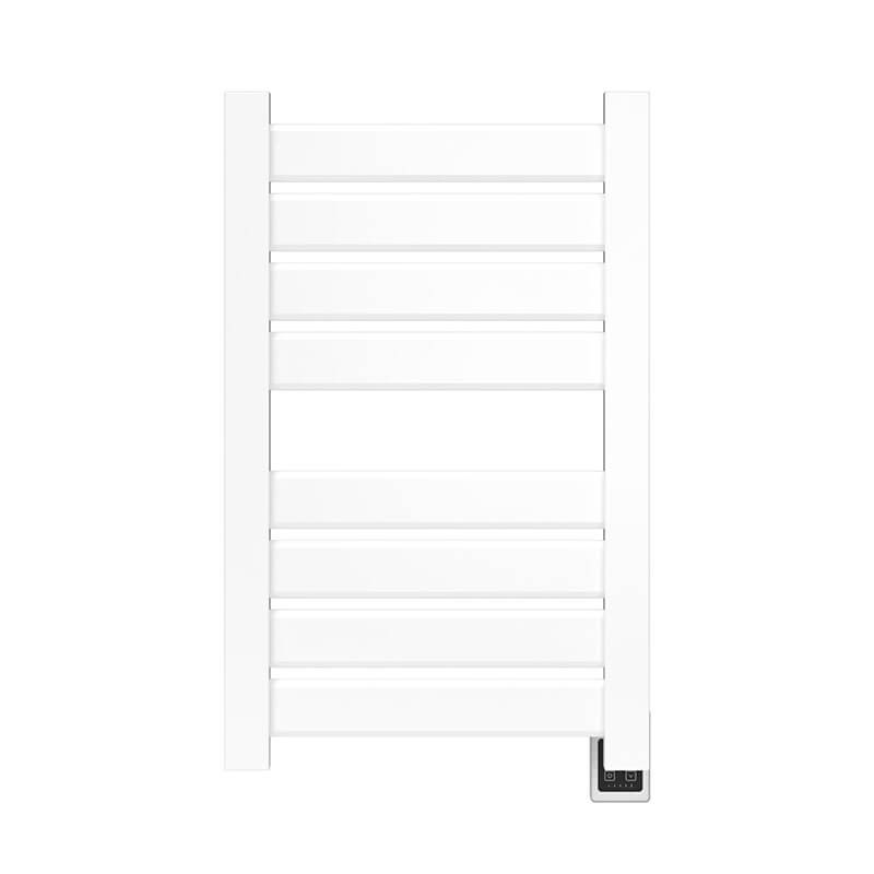 Vega v2337.2 8 Panel Hardwired Towel Warmer White Front View