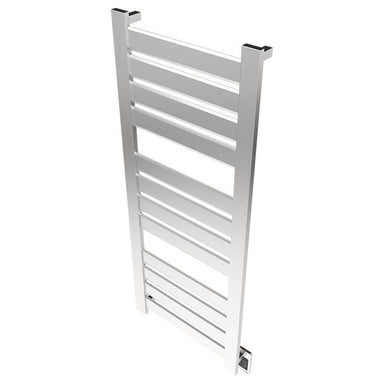 Vega v2356.2 12 Panel Hardwired Towel Warmer Brushed Stainless Corner View
